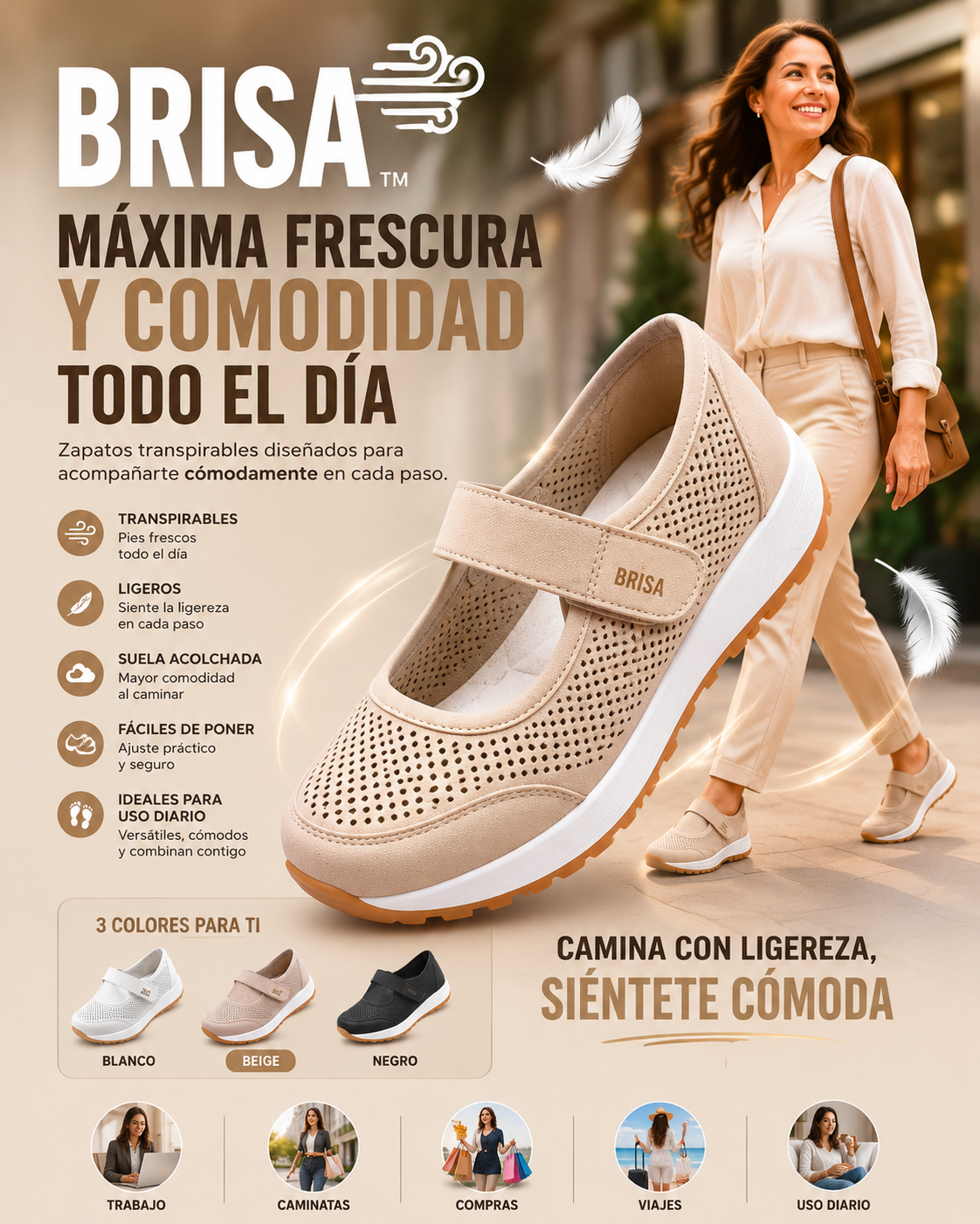 BRISSA™ - Zapatos transpirables y ajustables para mujer