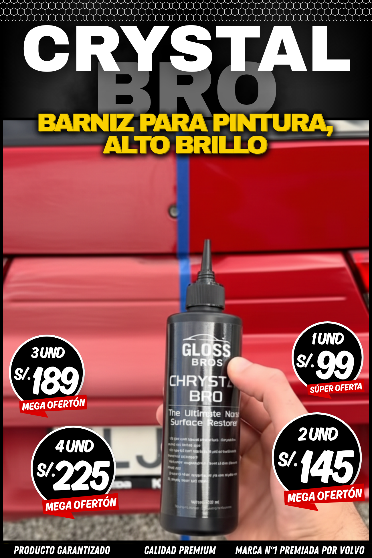 CRYSTAL BRO™ - BARNIZ ALTO BRILLO PARA PINTURA