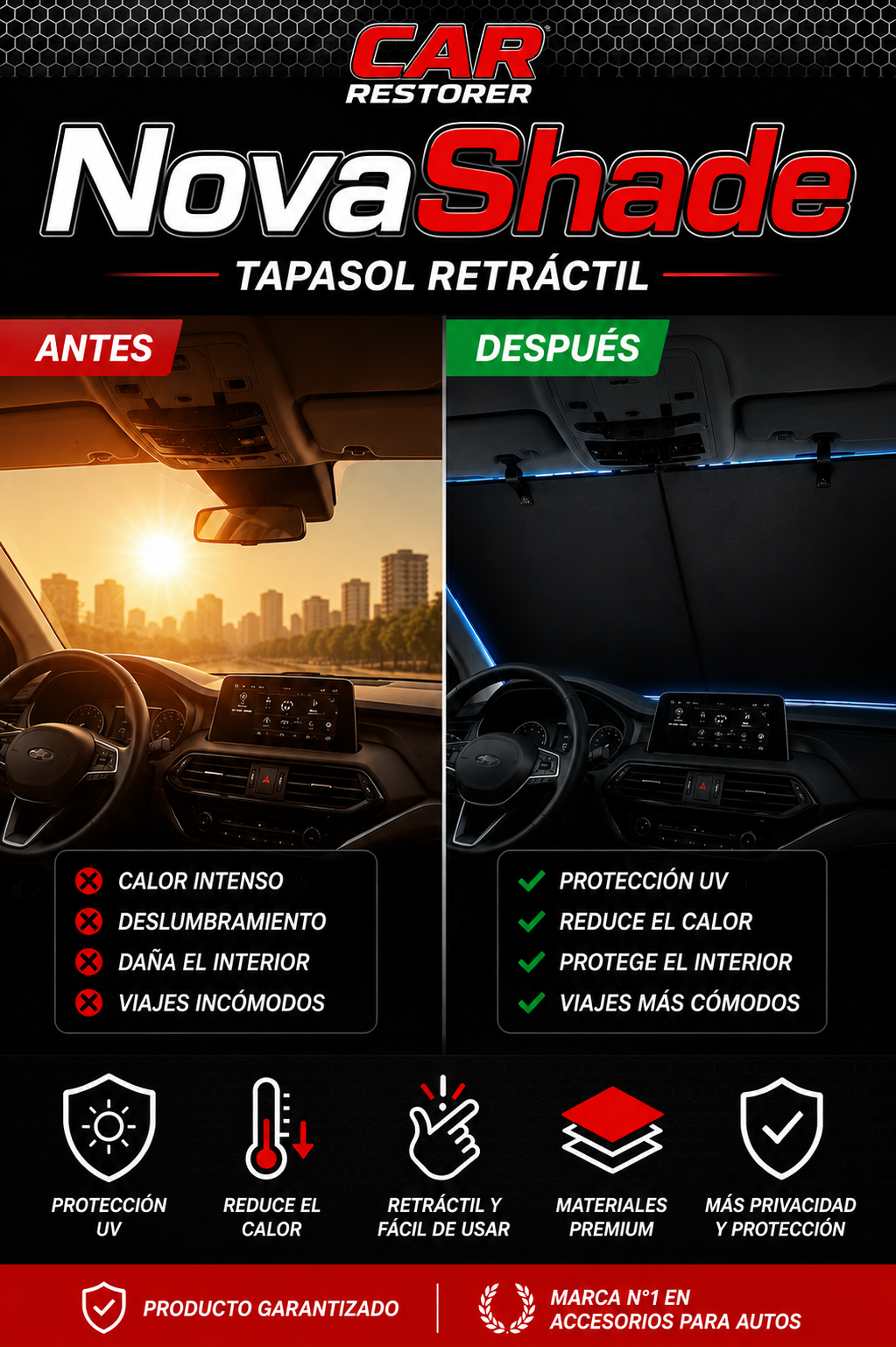NOVA-SHADE™ - TAPASOL RETRÁCTIL