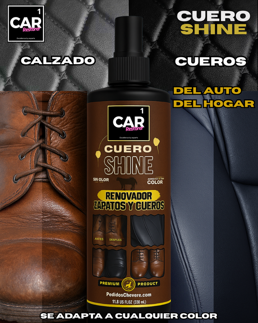 CUERO SHINE ™ - REJUVENECEDOR ZAPATOS Y CUEROS (CAR RESTORER)