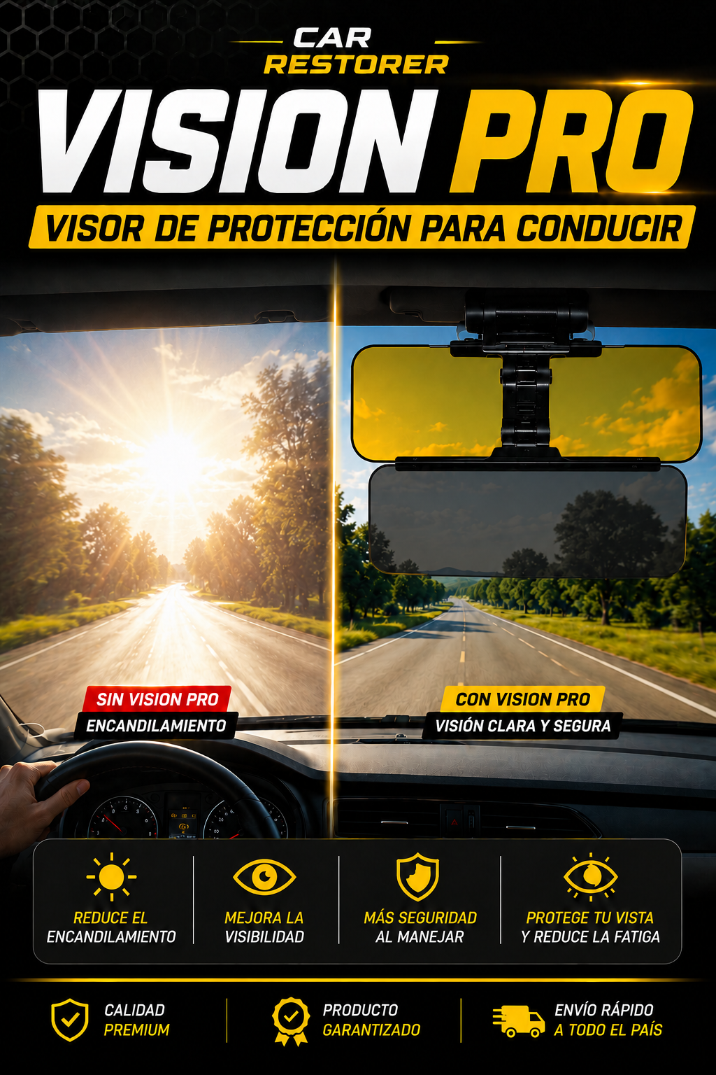 VISION PRO™ - VISOR DE PROTECCIÓN PARA CONDUCIR