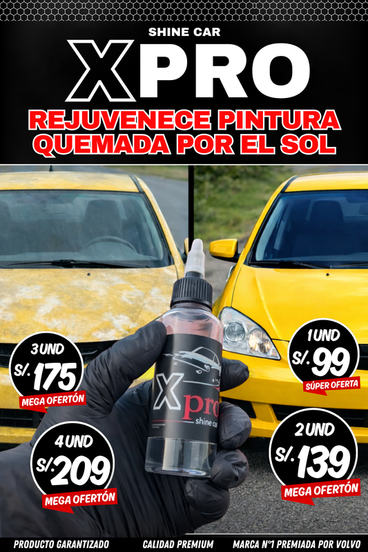 X PRO SHINE CAR™ - REJUVENECEDOR DE PINTURA QUEMADA