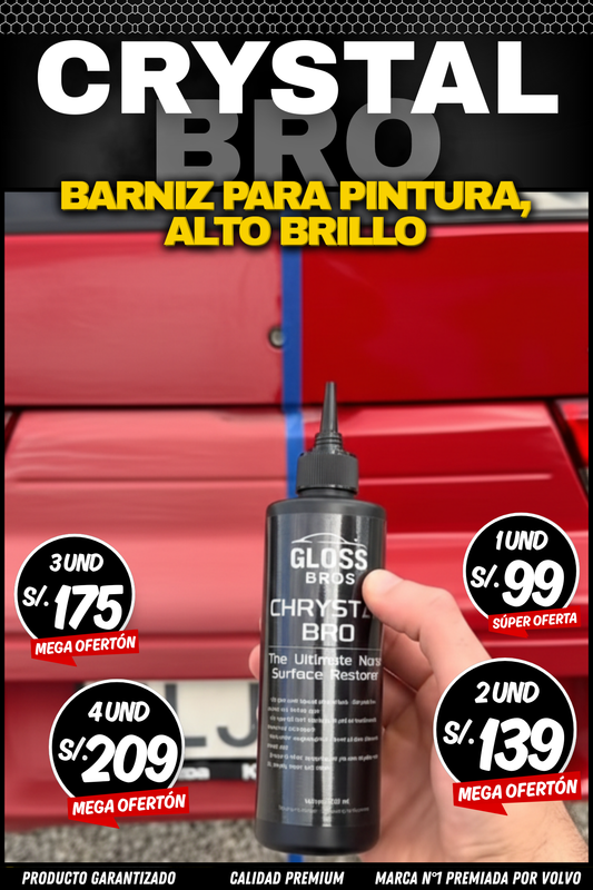 CRYSTAL BRO™ - BARNIZ ALTO BRILLO PARA PINTURA