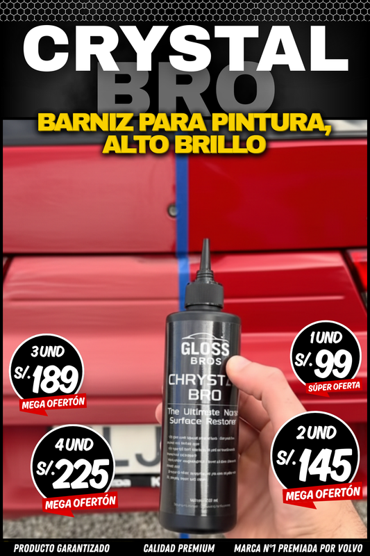 CRYSTAL BRO™ - BARNIZ ALTO BRILLO PARA PINTURA