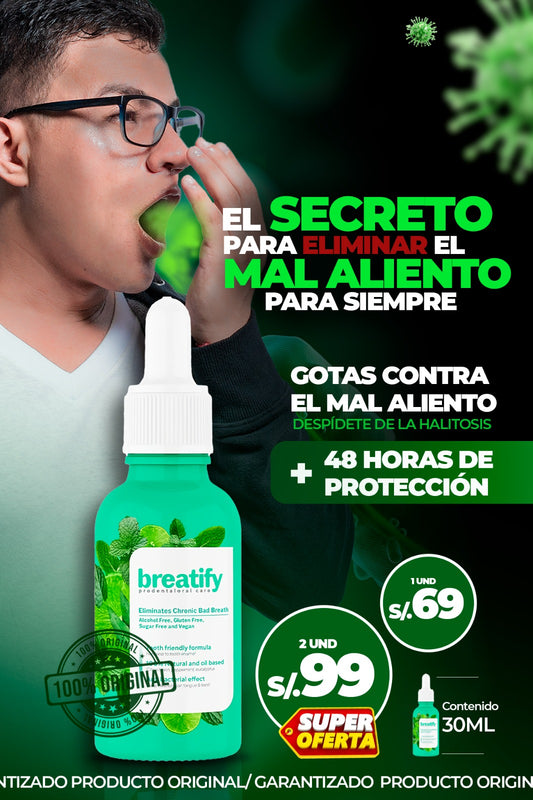 BREATIFY ™ - GOTAS CONTRA EL MAL ALIENTO