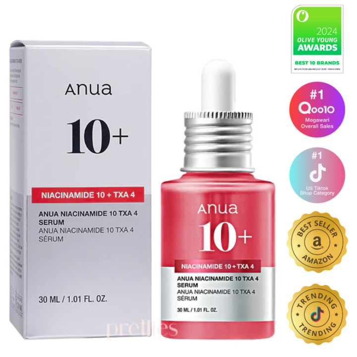 ANUA NIACINAMIDA 10% + TXA 4% ® ™ - SÉRUM ANTIEDAD- ELIMINA ACNÉ Y MANCHAS