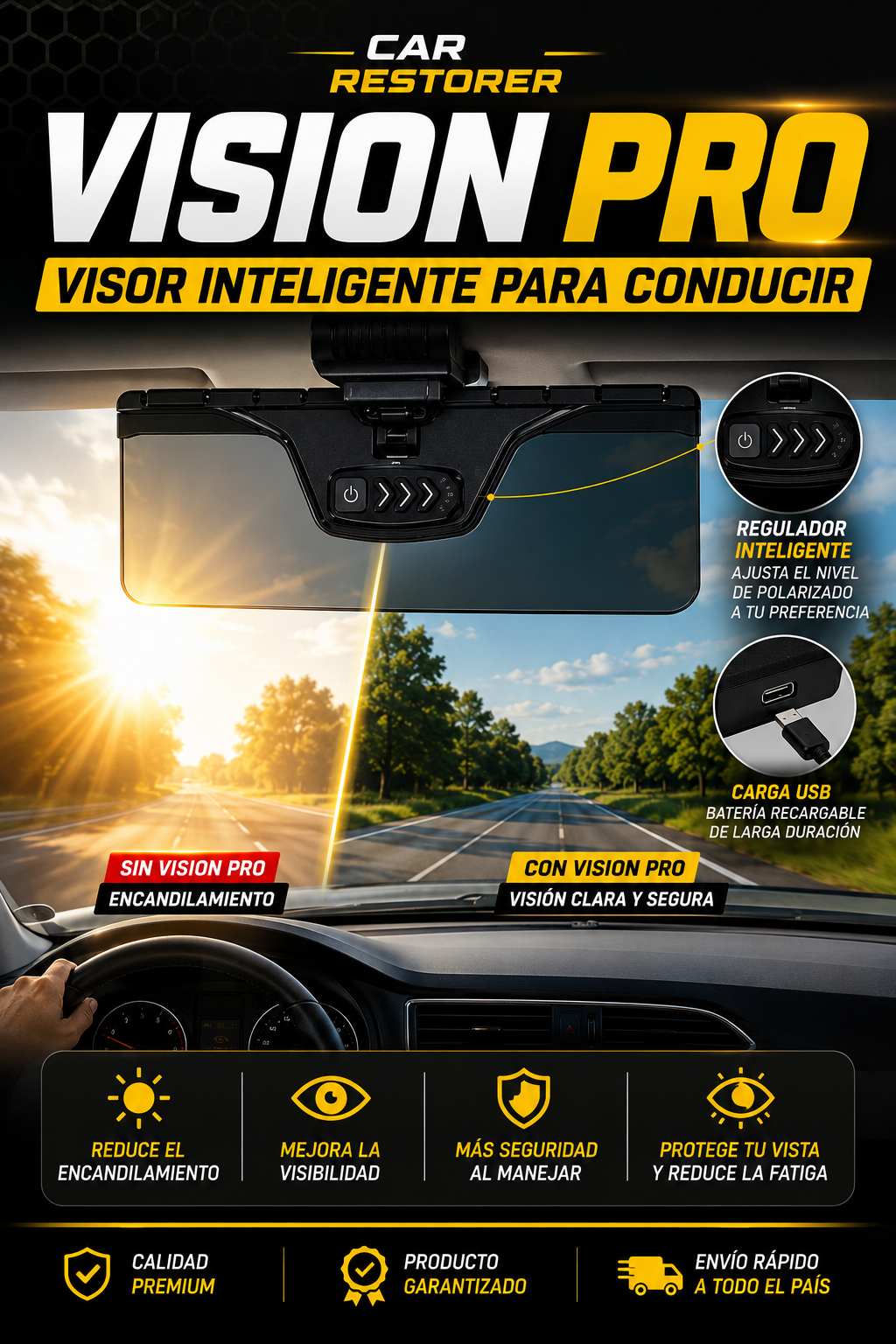 VISION PRO™ - VISOR INTELIGENTE PARA CONDUCIR